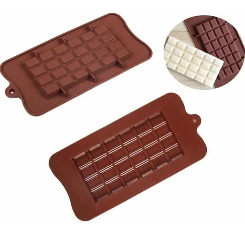 Molde Silicona Bombón Barra Tableta Chocolate Repostería