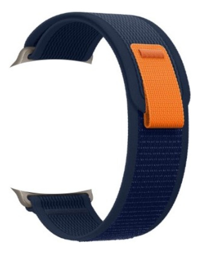 Pulseira Nylon Loop Trail Para Smartwatch W29 Pro 42 A 49mm Cor Azul Escuro 42 Ao 49mm