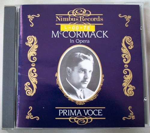 Mc Cormack Cantantes Liricos Ópera  Prima Voce Nimbus (z)