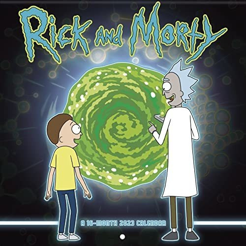 Book : 2023 Cartoon Network Rick And Morty Wall Calendar -.