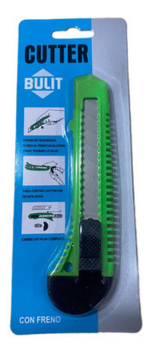 Cutter Economico Con Freno Bulit Grande 18mm Trincheta