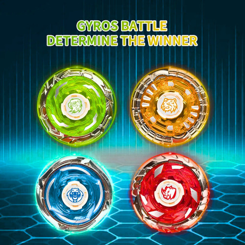Pack 8 Trompo Batalla Lanzador Niños Diversion Torneo Juego Surtido