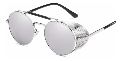 En Stock Abfa Shop Lentes Steampunk Retractil Espejo Plata