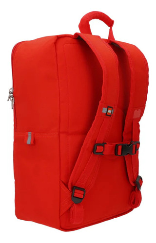 Mochila Escolar Yadatex Pieza De Lego Rojo Liso