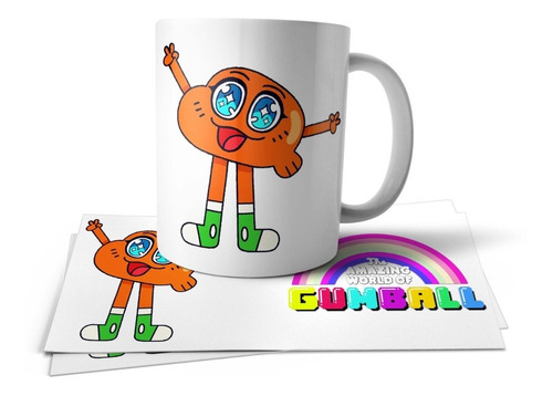 Increible Mundo De Gumball Darwin Taza Polimero