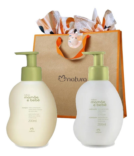 Kit Shampoo + Condicionador Mamãe  Bebê 200 Ml Cada + Brinde