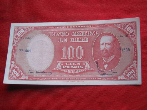 Chile 10 Centesimos De Escudos Mackenna  - Ibañez