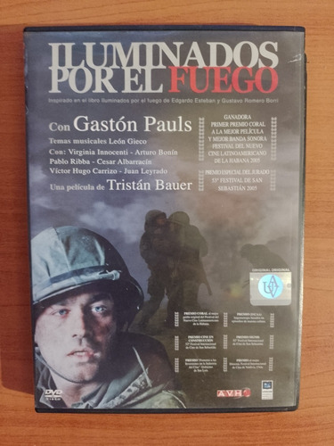 Iluminados Por El Fuego Tristán Bauer Gastón Pauls Dvd Lp