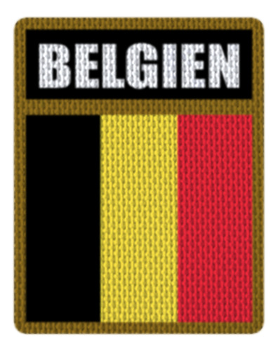 Parche Termoadhesivo 7,5cm Vfl Bandera Belgica Modelo 04 Modelo 04
