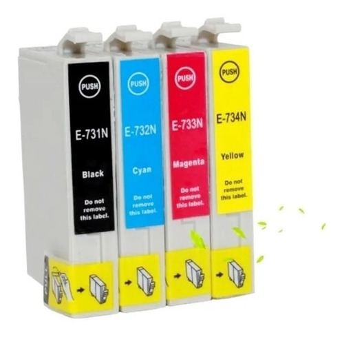 Imagen 3 de 3 de Epson 73 Pack Alternativo Pacific Color T073 Tx200 Cx5500