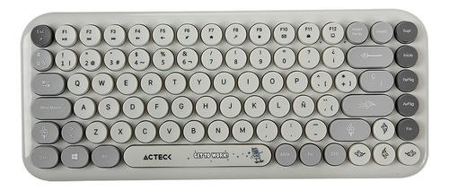 Kit Teclado Y Mouse Acteck Creator Mk480 Inalambrico Gris