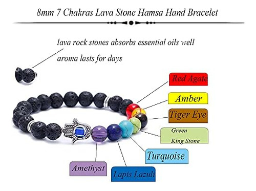 Pulseras Valijina Con Forma De Ojo Malvado, 3 Piezas, 7 Chak