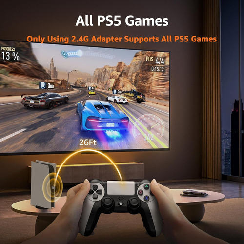 Mando Inalámbrico Iwgame P/ Ps5/ps5 Pro/ps4/pc Blanco