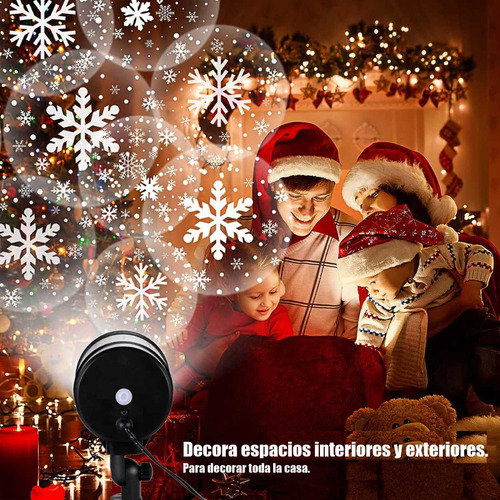 Proyector Reflector De Figuras De Navidad Giratorias.
