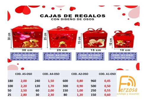 Imagen 4 de 4 de Cajas Regalo Varios Tamaños Con Diseño X Mayor Desde $0,45