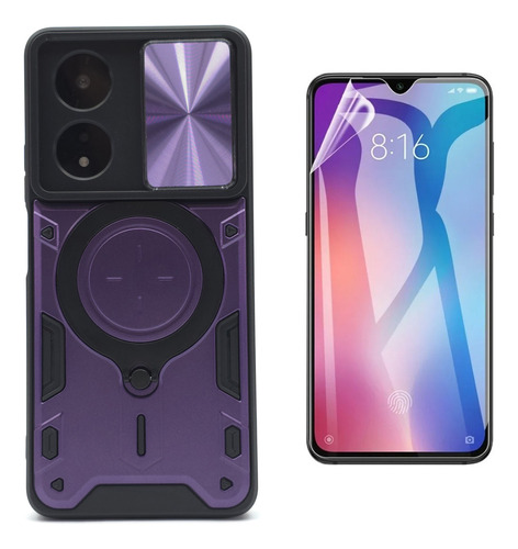 Funda + Mica Oppo A58 4g Protector Case Uso Rudo Reforzado