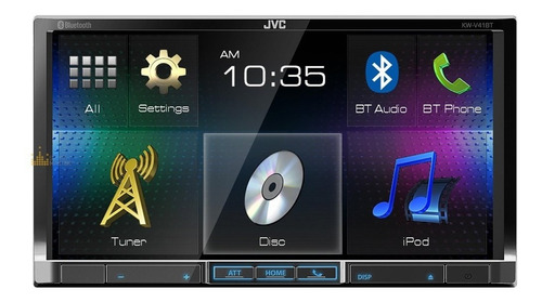 Central Multimídia Jvc Kw-v41bt Tela 7 Bluetooth Usb iPod