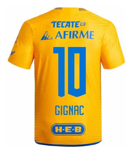 Jersey Gignac #10 Tigres Local Jugador Talla S 2023/2024