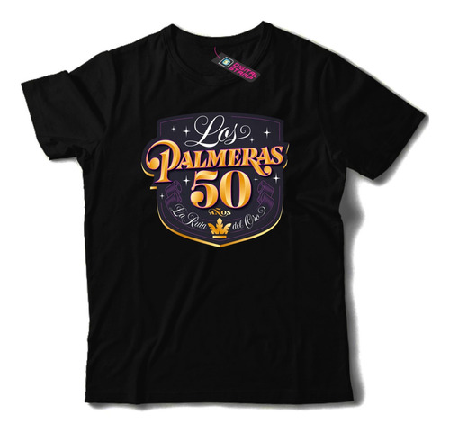 Remera Los Palmeras 50 Años Cumbia 2 Dtg Premium