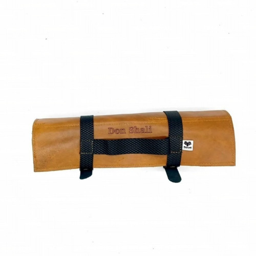 Imagen 5 de 9 de Bolso Porta 10 Cuchillos Cuero Cocina Parrilla + Grabado