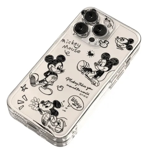 Funda For iPhone Compatible With iPhone 16 Pro Max/15 Pro Max/14 Pro Max /13 Pro Max/12 Pro Max/11 Mickey Mouse 00244