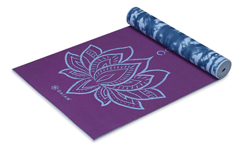 Esterilla Gaiam De Yoga, Con Estampado Premium Reversible