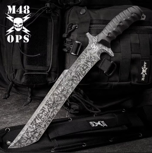 Cuchillo M48 Ops Combat Bowie Comando Militar Tactico 44cm