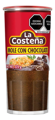 2 Pza Mole Rojo La Costeña Con Chocolate 225 G