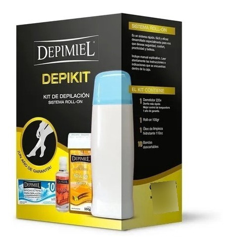 Kit De Depilación Sistema Descartable Roll On Depimiel