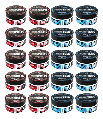 comprar 20 Pomadas Modeladoras Premium Teia + Matte 80g Tróia Hair