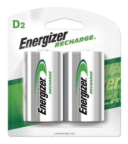 Batería Energizer D Recargable 2500mah Nimh 2 Pilas D2