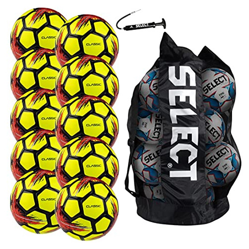 Select Classic Soccer Ball, 10-ball Team Pack Con Bolsa De B
