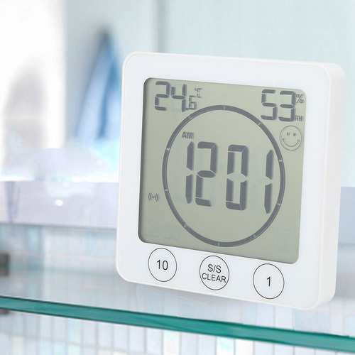 Termómetro, Higrómetro, Reloj Digital Multifuncional Para In
