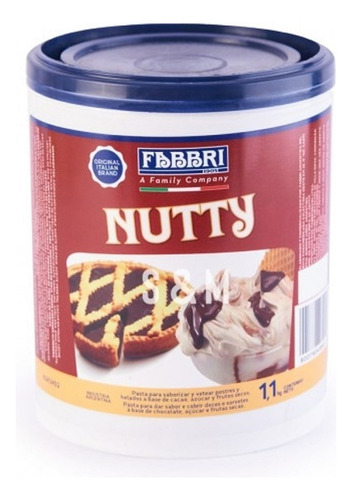 Salsa Variegato Nutty Avellanas 1,1 Kg Fabbri