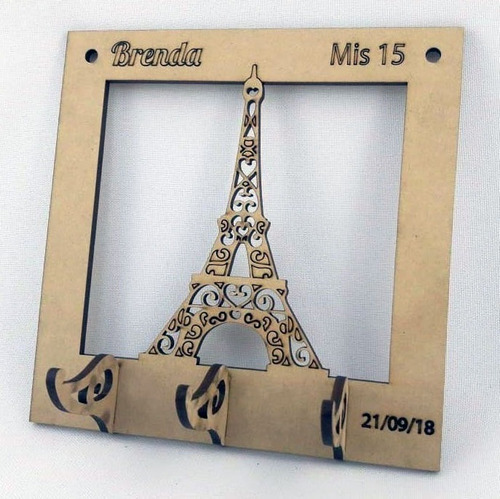 20 Porta Llaves Souvenir 15 Años Torre Eiffel Personalizados