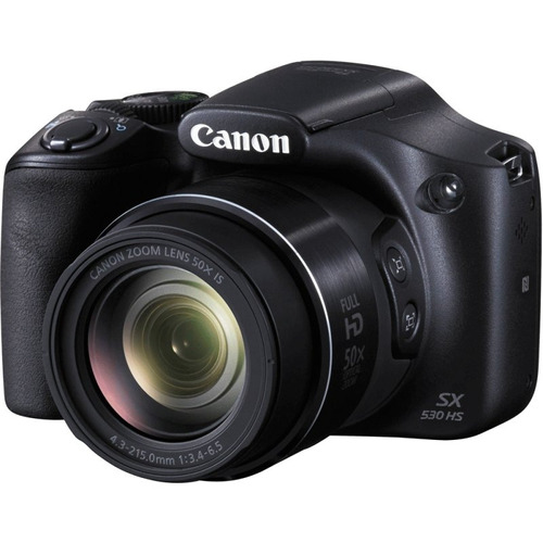 Câmera Digital Powershot Sx530 Hs Canon Preta Zoom De 50x Co