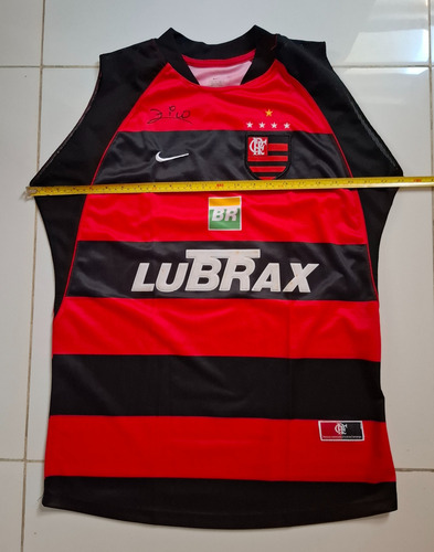 Camisa Flamengo Rubro-negra # 10 Nike 2001 Sem Mangas (Usado)