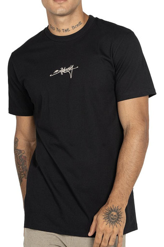 Camiseta Billabong Script Wt25 Masculina Preto