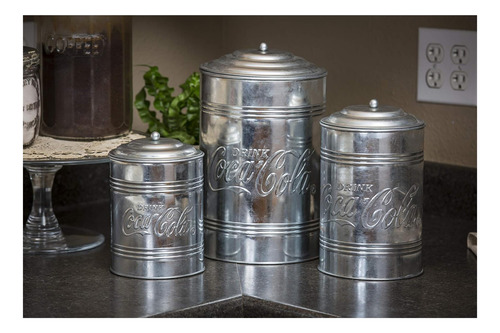 Botes De Almacenamiento Galvanizado De Mantel Con Tapa, 7 X