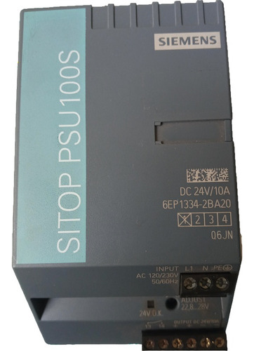 Fuente Alimentación, Siemens, Modelo: 6ep1334-2ba20