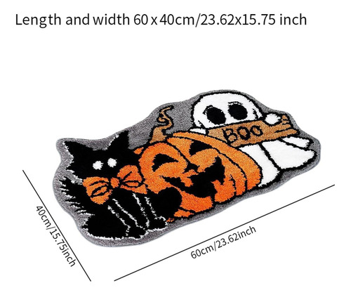 2 Alfombra De Halloween Para El Suelo, Decorativa, 40cmx60cm