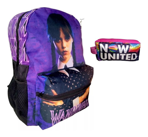 Mochila Wandinha Vandinha Addams Escolar Infantil Faculdade 