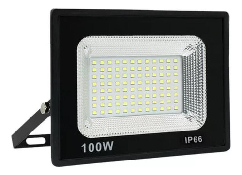 Refletor Holofote Led 100w A Prova D'agua Bivolt Branco Frio