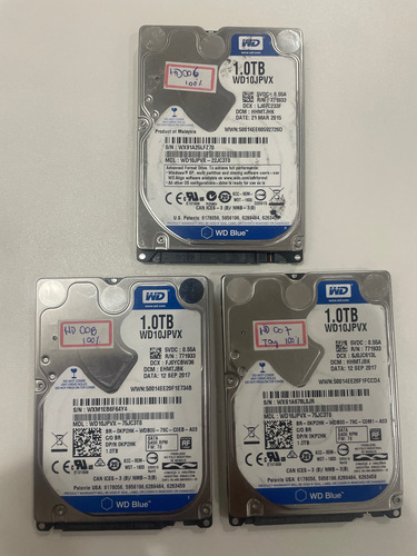 Hd Western Digital Wd10jpvx 1tb Azul (notebook, Playstation) Azul (Usado)