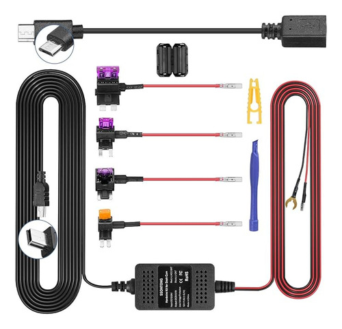 Kit De Cable Duro Para Dash Cam, Mini/micro Usb, Kit De Cabl