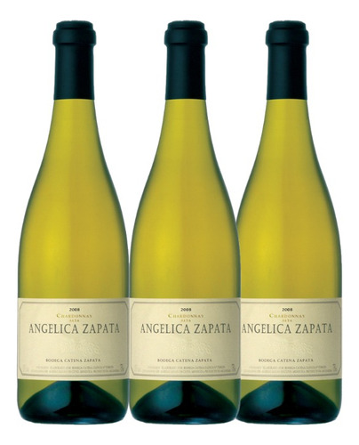 Vino Angélica Zapata Chardonnay 750ml X3 Unidades- Celler