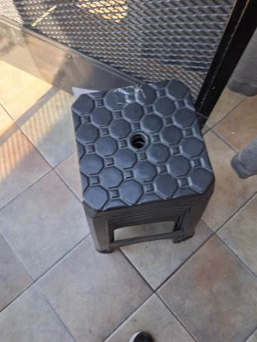 Lote X 6 Banquetas Plásticas Negras Usadas Mate Negro (Usado)