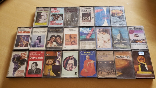 Lote 22 Cassettes Varios Géneros Música Tango Folklore Relax