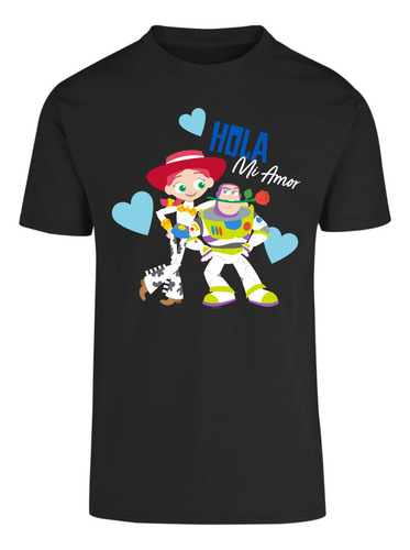 Disney Playera Toy Story Buzz Y Jessie San Valentin Oficial