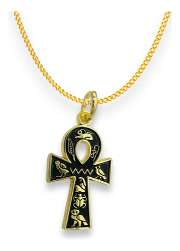Collar Cruz Egipcia Valor Divino Religioso Y Sagrado De Dios